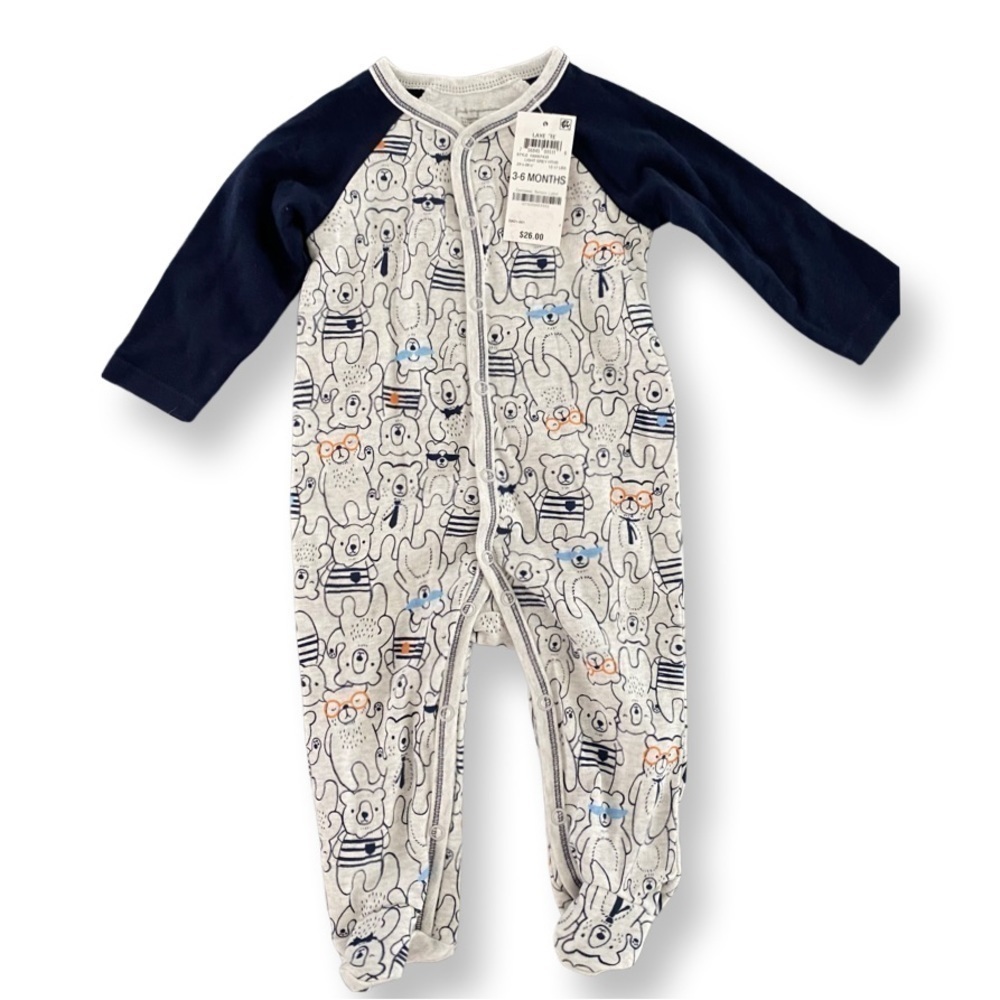 NWT Footed Onesie Size 3-6 Months (12-`17 lbs.) (23.5"-26.5")
